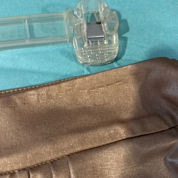 Cache Gold Metalic Shiny drape mini skirt size Large - Picture 8 of 10